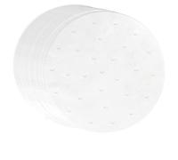 100 Sheet Round Parchment Paper, 8 Inch Air Fryer Paper, Biodegradable Bamboo Steamer Paper, Non Stick Steamer Liner Sheet for Cake Tin,Baking,Toaster Oven,Cooking