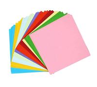 100 Sheets 10 Colors Double Sided Folding Origami Papers Arts Crafts 15x15 cm