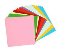 100 Sheets 10 Colors Double Sided Folding Origami Papers Arts Crafts 15x15 cm