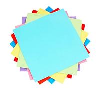 100 Sheets 10 Colors Double Sided Folding Origami Papers Arts Crafts 20x20cm