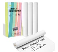 [100 Sheets] 8.5 x 11 Inch US Letter Size Thermal Printer Paper, 216mm x 279mm Quick Drying Rolled Thermal Paper, Continuous Thermal Printing, Compatible with Gloryang&JADENS Portable Printer