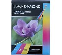 100 Sheets A4 235gsm Black Diamond Double Sided Gloss/Matte Photo Paper