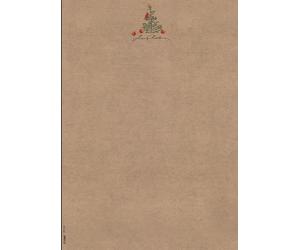 100 Sheets A4 Christmas Writing Paper Xmas Letter Stationery Glitter Stars Tree