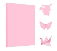 100 Sheets A4 Origami Paper Pink, Coloured, 70gsm Handmade, Double Sided Craft 297mm x 210mm for DIY Arts & Craft Projects