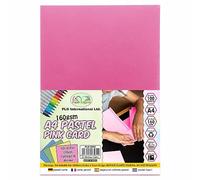 [100 Sheets] - A4 Pastel Cards 160 GSM Thick Multipurpose Paper 100% Recycled Premium Card Printer Sheets for DIY Card Making, Printing Photocopies Decoration Scrapbooking - (Pastel Pink)