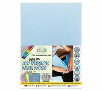 [100 Sheets] - A4 Pastel Cards 160 GSM Thick Multipurpose Paper 100% Recycled Premium Card Printer Sheets for DIY Card Making, Printing Photocopies Decoration Scrapbooking - (Pastel Blue)