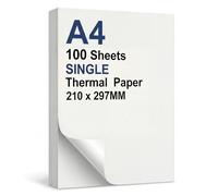 100 Sheets A4 Single Thermal Printer Paper 8.27x11.69 No Ink Printer