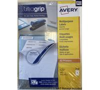 Avery labels 3478 Multifunctional labels 1 labels/sheet, 100 shts/box 100 total