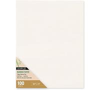 100-Sheets Bamboo Cold Press Art Paper for Mixed Media, Painting and Drawing, 27.9 x 21.6 cm