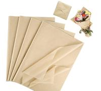 100 Sheets Brown Kraft Tissue Paper, 50×35cm Gift Wrap Tissue Paper,Vintage Gift Wrap for Gift Wrapping,Crafts and Floral Arrangements,Bouquet Wrapping Sheets for Wedding Party,Birthday and Christmas