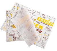 100 Sheets Cheese Wrap Paper, Food Packaging Paper, Waterproof and Oil Resistant for Sandwich/Bread/Cake/Burger