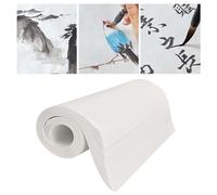 100 Sheets Chinese Ink Painting Sumi Drawing Paper Practice Xuan Rice Paper for School Brush Writing Drawing Supplie (23 x 34 cm)