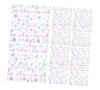 100 Sheets Christmas Wax Paper Cupcake Wrapper Sandwich Wrapping Paper Grease Proof Liners Wax Cookie Sandwich Greaseproof s Bread French Fries PHENOFICE