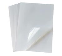 100 Sheets clear printable sticker paper，clear inkjet printer，8.5x11 Inches inkjet sticker paper for Ink Jet Printer，Holds Ink Beautifully