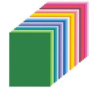 100 Sheets Coloured Paper A4, 25 Colours 120gsm Coloured Art Paper Double Sided for Origami, Printer, Crafting