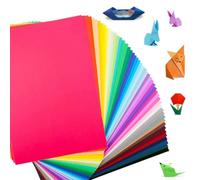 100 Sheets Coloured Paper, A4 Origami Paper Double Sided Craft Pack (230gsm), 20 Assorted Colours Coloured Paper for Crafting, Decorating, Sketching, Cutting, DIY Arts, 297mm x 210mm