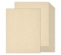 100 Sheets Cream Parchment Paper, Goefun Off White Parchment Cardstock 8.5 x 11, 65lb Cover (180 gsm) Ivory Blank Certificate Paper Cardstock for Invitations, Crafts, Menus, DIY Cards