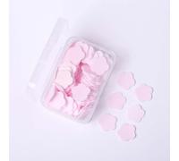 100 Sheets Disposable Paper Soap with Box,Hand Wash Cute Petal Soap Sheets Hand Bath Toiletry Paper Soap Sheets Soap Flakes for Portable Travel Hiking Washing,Foot and Hand Care (100, Pink)