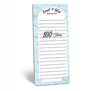 100 Sheets Grocery List, Magnet Notepad Food&Shit Funny Shopping List Magnetic Tear Off Memo Note To Do List Planner for Refrigerator (3" x 8")