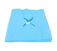 100 Sheets Headrest Covers for Massage Table Disposable Face Cradle Covers Massage Face Covers with Hole Pillow Towel for Beauty Salon (Blue)