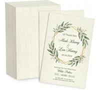 100 Sheets Linen Textured Cardstock Paper for Printing, Premium Thick White Cardstock Paper 5x7 - Thick but Printer-Friendly Card Stock for Wedding Baby Shower Invitations and Mixed Media Projects