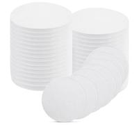 100 Sheets Microwave Kiln Papers 4.7 Inch Round Ceramic Fiber Paper Insulation Ceramic Fiber Blanket Hot Melt Kiln Shelf Paper for Glass Fusing DIY Crafts Supplies