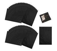 100 Sheets of A4 Black Tissue Paper, Wrapping Paper, Handmade Wrapping Materials, Tracing Paper, Suitable for Gift Wrapping, Bouquet Wrapping, DIY