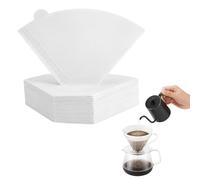100 Sheets of Size 4 Coffee Paper Filters,Coffee Filter Papers, Compatible with Most Drip Coffee Machines, 16.5 X 10 X 2 Cm Dimensions
