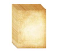 100 Sheets Parchment Paper Vintage Letter Papers, A4 Double-Sided Printable Stationary Paper, Old Looking Antique Aged Writing Papers for Craft Certificate, Menus,and Invitations