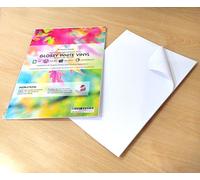 100 Sheets Self Adhesive HQ Glossy White Waterproof A4 Vinyl Inkjet Printable PVC Sticker Sheets