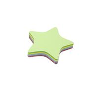 100 Sheets Stick Notes, 4 Mixed Colors Star Shaped Removable Self Stick Notes Pads for Office Home School Y8XXHSBLT