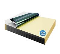 100 Sheets Tattoo Transfer Paper, A4 Synthetic Skin Tattoo Paper, Stencil Paper for Tattoo Transfer, 4 Laryers, You Can Design a Variety of Patterns Yourself for Tattoo Stencil Freehand Designs