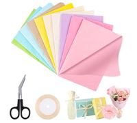 100 Sheets Tissue Paper 50x70 cm, Coloured Tissue Paper for Wrapping Gifts