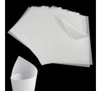 100 Sheets Tracing Paper 53 g/m² A4 Sulfuric Acid Paper for Printing,Glassine Pap er 210 x 297 mm A4 Pap er for Printing, Writing,Transparent Craft Pape r for Drawing,Transparent Pape r for Tracing