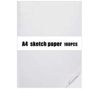 100 Sheets Tracing Paper, A4 Size Clear Drafting Paper with Transparency & Optimum Thickness, for Drawing, Sketching & Simple Dressmaking Design, Graphic, Scrapbooking (Transparent)