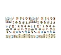 100 Sheets Vintage Stickers Fadeproof Victorian Stickers Watertight Scrapbook Aesthetic Sticker for Laptops,Water Bottles,Scrapbooking,Journals (Angel Mailman)
