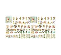 100 Sheets Vintage Stickers Fadeproof Victorian Stickers Watertight Scrapbook Aesthetic Sticker for Laptops,Water Bottles,Scrapbooking,Journals (Garden Secret)