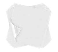 100 Sheets Wash Away Embroidery Stabilizer Water Soluble Embroidery Topping Film Transparent Water Soluble Stabilizer for Embroidery and Topping (8 x 8 Inch/ 20 x 20 cm)