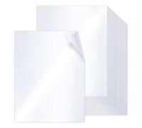 100 Sheets White Shimmer Paper 8.5 x 11 32 lb Bond 120 GSM | Goefun Double Sided Glossy Metallic Paper for Invitations, Certificates, Crafts