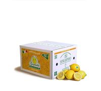 100% Sicilian and 100% Organic Lemons - Highest Freshness and Sustainability, Lemons Picked Directly from Our Trees - certified organic, this makes the difference! - 4 kg