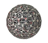 100-Sided Metal Dice - Giant Polyhedral Metal Dice with 50 mm Diameter for TRPG Board Games and Table Games, Heavy, Shiny Cut-Out Design, Durable, Sold Separately 1 Piece