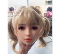 100% Silicone Head Standard Wig Suitable for 130-180CM Sex Doll Body 2 Connection Methods Sex Toys Mannequins Silicone Heads GJ041