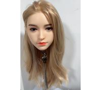 100% Silicone Head Standard Wig Suitable for 130-180CM Sex Doll Body 2 Connection Methods Sex Toys Mannequins Silicone Heads GJ058