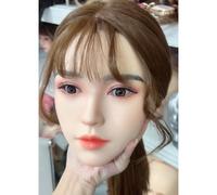 100% Silicone Head Standard Wig Suitable for 130-180CM Sex Doll Body 2 Connection Methods Sex Toys Mannequins Silicone Heads GJ048
