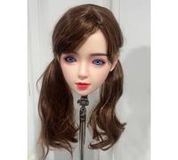100% Silicone Head Standard Wig Suitable for 130-180CM Sex Doll Body 2 Connection Methods Sex Toys Mannequins Silicone Heads GJ061
