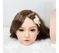 100% Silicone Head Standard Wig Suitable for 130-180CM Sex Doll Body 2 Connection Methods Sex Toys Mannequins Silicone Heads GJ066