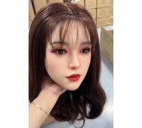 100% Silicone Head Standard Wig Suitable for 130-180CM Sex Doll Body 2 Connection Methods Sex Toys Mannequins Silicone Heads GJ059