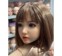 100% Silicone Head Standard Wig Suitable for 130-180CM Sex Doll Body 2 Connection Methods Sex Toys Mannequins Silicone Heads GJ060