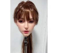 100% Silicone Head Standard Wig Suitable for 130-180CM Sex Doll Body 2 Connection Methods Sex Toys Mannequins Silicone Heads GJ049