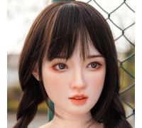 100% Silicone Head Standard Wig Suitable for 130-180CM Sex Doll Body 2 Connection Methods Sex Toys Mannequins Silicone Heads GJ008